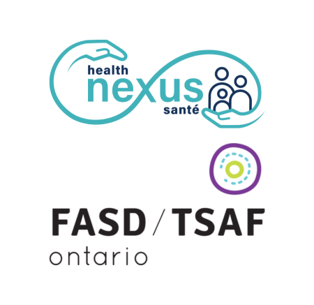 Logos of Health Nexus and FASD Info TSAF websites